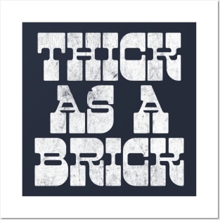 THICK AS A BRICK Posters and Art